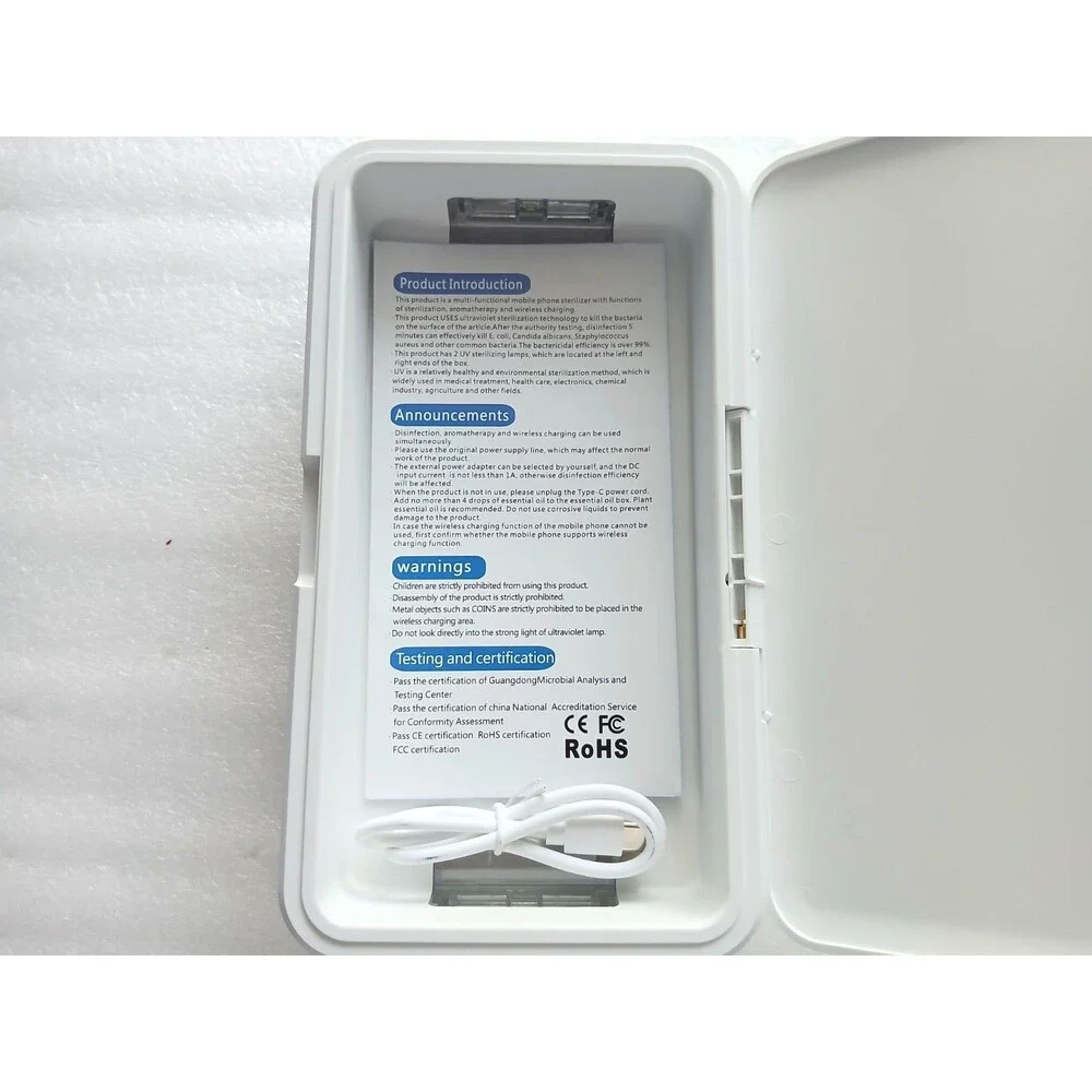 USB Ultraviolet Sterilizer Box – For Keys, Wallet, Cell Phone – Used